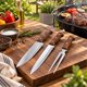 thumbnail image 1 of Set Parrilla 3 Piezas Arthome Acero Inoxidable con Mango de Madera, 1 of 5