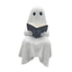 thumbnail image 5 of Estatua De Fantasma De Halloween Leyendo Un Libro, Accesorio Para Fotos Navideñas, Figura Malvada Sentada, 5 of 5