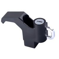 Magideal - Bloqueo De Para Casco Colgador De Montaje De Alto Rendimiento Aleación De Aluminio Fácil De Instalar 1 Juego De Bloqueo De Seguridad Para , Negro