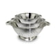 thumbnail image 1 of Juego de coladores ExcelSteel de acero inoxidable de 1 a 4 cuartos de galón (juego de 3), 1 of 2