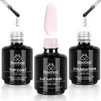 Beetles Gel Polish - Set De Esmaltes De Uñas En Gel Beetles Bubble Bath, 15 Ml, Capa Base Superior