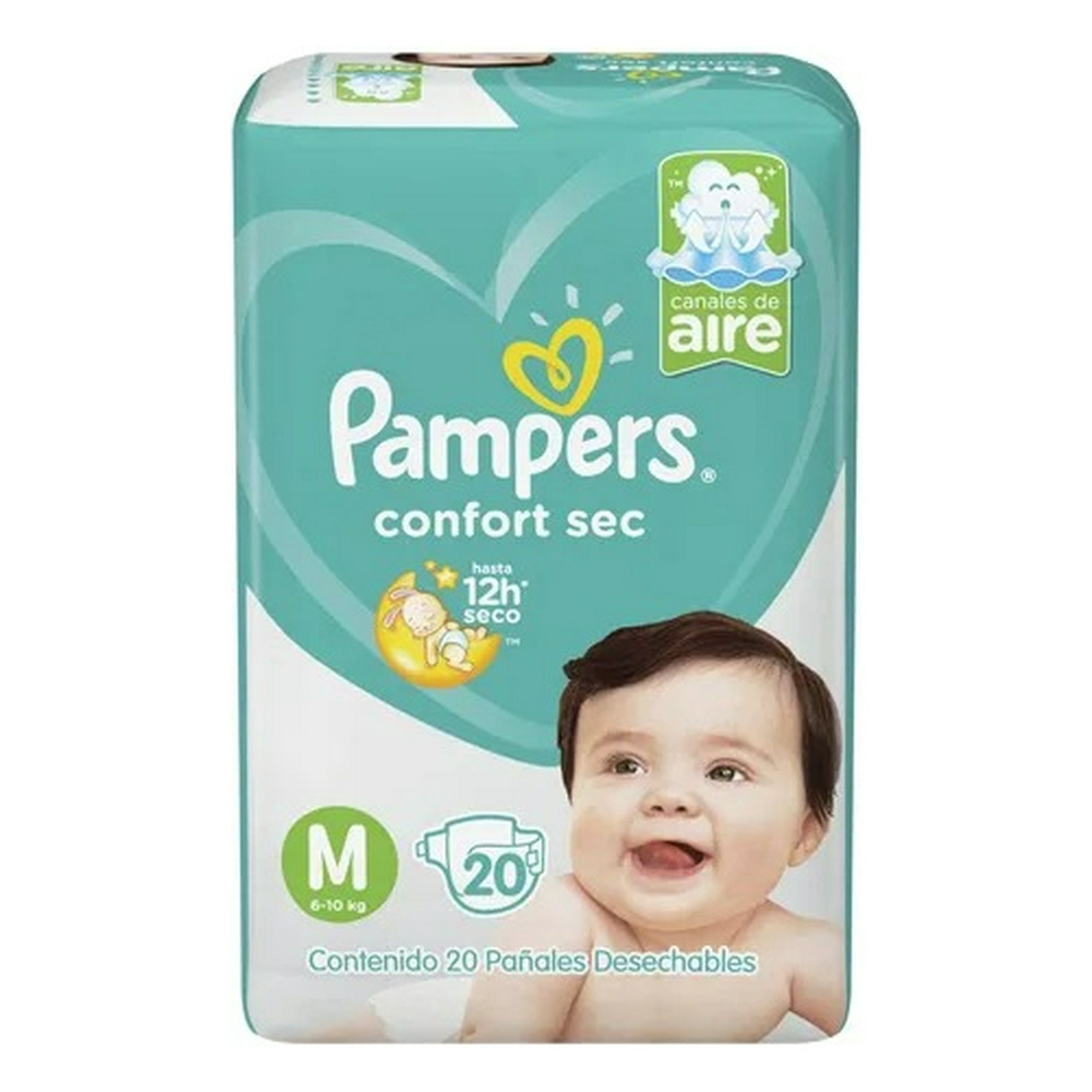 Pampers - Panal Confort Sec M 20un