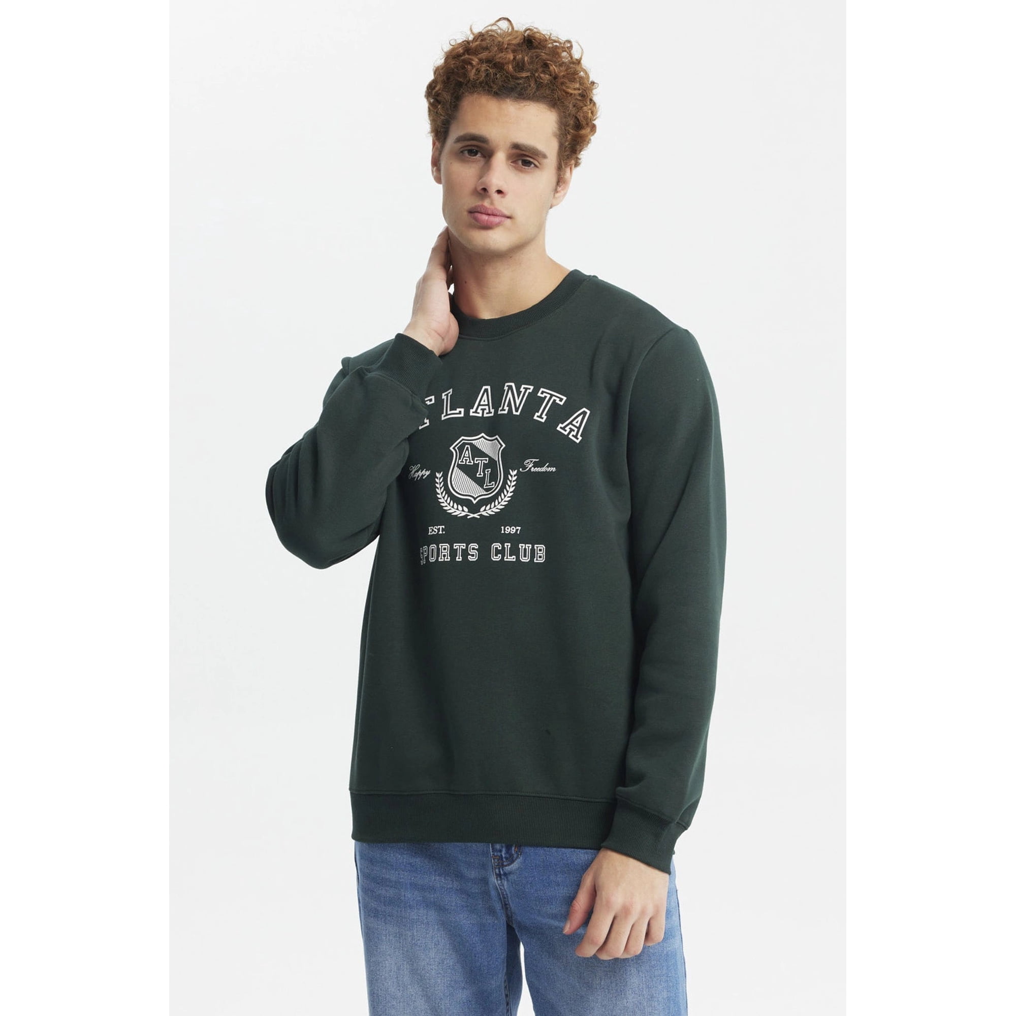 Fashionspark - Polerón Hombre Slim Verde