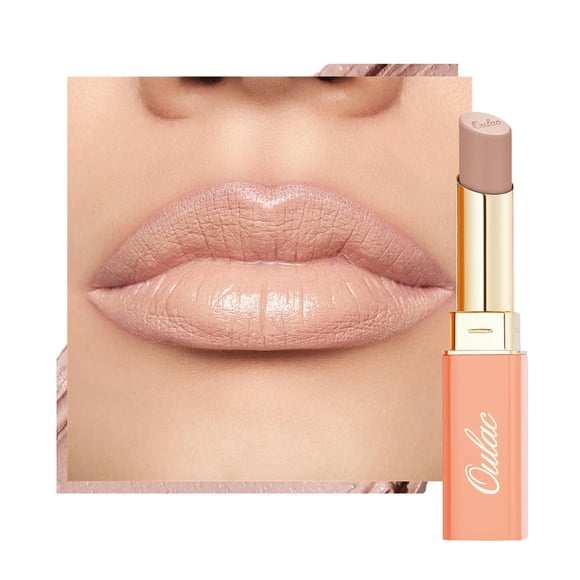 Labial Oulac SG01 Nude Pálido Mate Satinado 4g Vegano