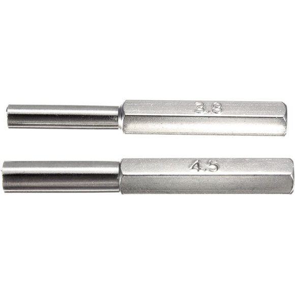 Destornillador de Seguridad GANPUB 3,8 mm + 4,5 mm Plateado