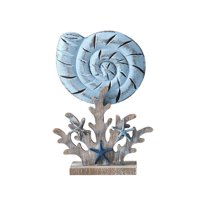 Magideal - Estatuilla De Coral De Madera Decoraciones Decoración De Escritorio Estatua Estatua De Coral Artificial Estatuilla Desmontable Rústico Náutico Playa D Buccino