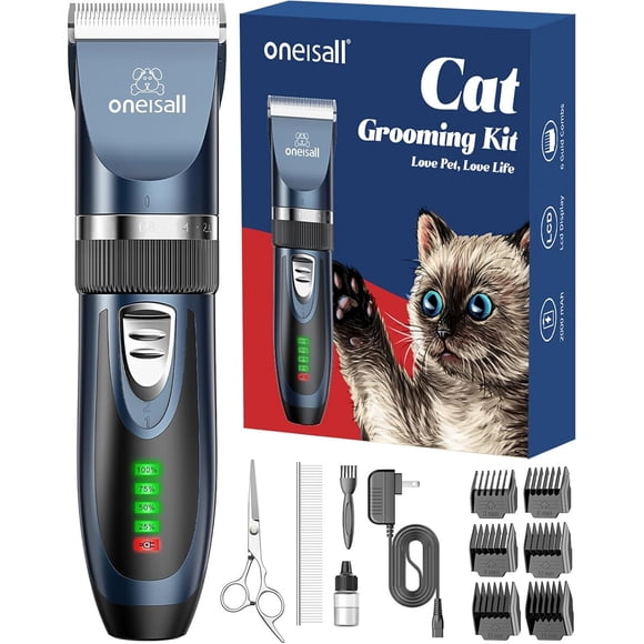 Máquina cortapelo Oneisall X2 para gatos, de 3 a 18 mm, con pantalla LCD