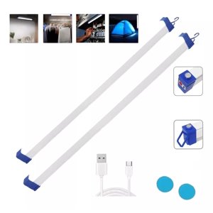Genérico - X2 Tubo Led Aplique Emergencia Usb Iman Emergencia 52Cm 60W