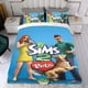thumbnail image 4 of Los Sims Conjunto de sábanas temático, trío de piezas, cómodo y amigable con la piel, diseño único, regalo de decoración para el hogar para familiares, amigos y fans,135cm *200cm, 4 of 6