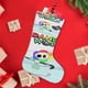 thumbnail image 4 of El Mundo de Dandy Tema: Calcetines de Navidad, fino lino blanco para colgar en escaleras y chimenea, decoración navideña para el hogar, regalo de Navidad. 54cm × 38cm, 4 of 5