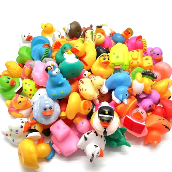 Juguetes de baño Rubber Ducks LINICE para bebés pequeños, 30 unidades