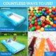 thumbnail image 5 of Coche inflable convertible Swimline Classic Multicolor, 5 of 8