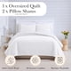 thumbnail image 2 of Juego de colcha Southshore Fine Living White King con 2 fundas de almohada, 2 of 9