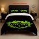 thumbnail image 1 of 1 Quilt Cover + 2 Pillowcases | Long Live Evil Flame Words Theme Bedding Set Soft and Comfortable Suitable for All Seasons, 1 of 5