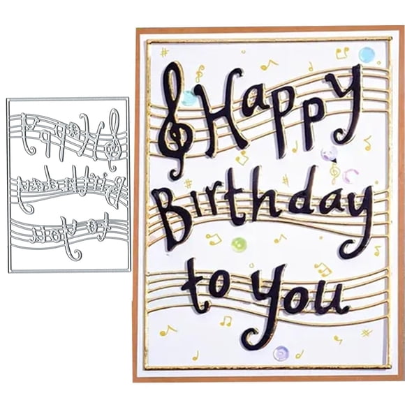 Matriz De Corte Metálica Marco Feliz Cumpleaños 15x11 Cm