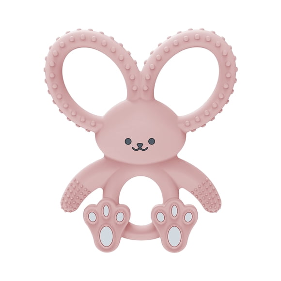 Baby Teether Dr. Brown's Flexees Pink Bunny, 3 m+, 1 paquete