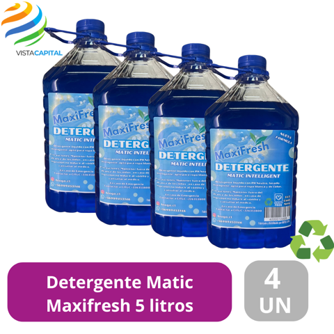 Vista Capital - Detergente Maxifresh Matic 5 Litros Ecop 4