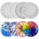 thumbnail image 1 of Molde para resina KISSNOWY 15 cm Pack de 4 Caras de Reloj DIY, 1 of 8