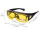 thumbnail image 4 of Gafas de sol DBWEAR grandes, polarizadas, con bisagra abatible y lentes amarillas, 4 of 9