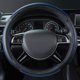thumbnail image 3 of Funda de piel para volante Car Pass, ajuste universal, negro y azul, 3 of 9