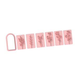 Magideal - 7 Sellos De Arcilla Con Forma De Hojas De Plantas, Cortadores De Arcilla Polimérica Para Joyería, Colgantes, Pendientes Y Decoración Hechos A Mano.