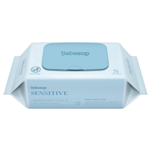 Toallitas húmedas para bebé BEBESUP Sensitive, hipoalergénicas, sin fragancia, 1 paquete