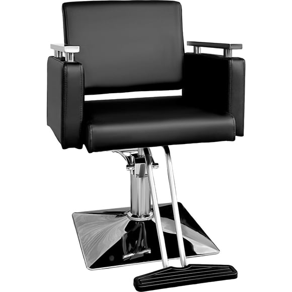 Silla Sillon Barberia Estetica Hidraulico De Respaldo Fijo