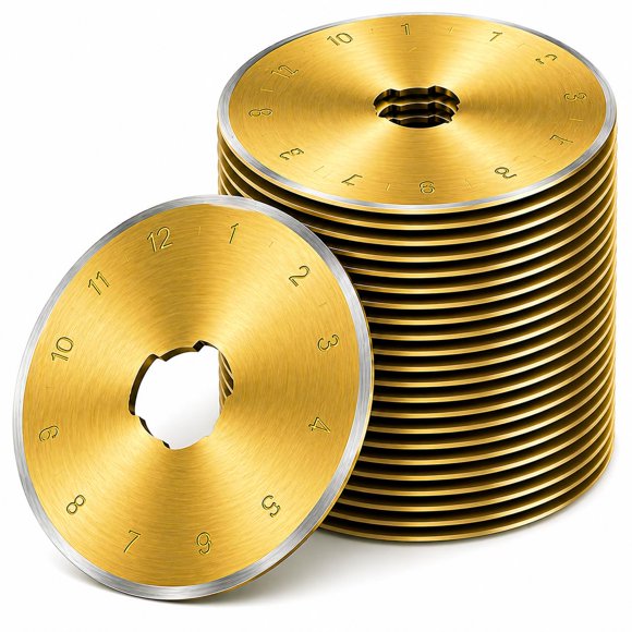 Cuchillas para Cortador Rotativo Kingsource de 45 mm con Recubrimiento de Titanio - Pack de 40