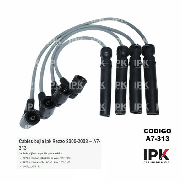 Cables De Bujía Daewoo Rezzo 1600 A16dmn Dohc 2002-2003 Rezzo 1600 A16dms Dohc 2002-2003