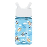 Botella De Agua Simple Modern Bluey Kids De 350 Ml Sin Bpa Tritan