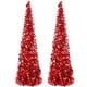 thumbnail image 1 of Árbol de Navidad Leyndo, plegable, 1,5 m, con lentejuelas rojas, 1 of 3
