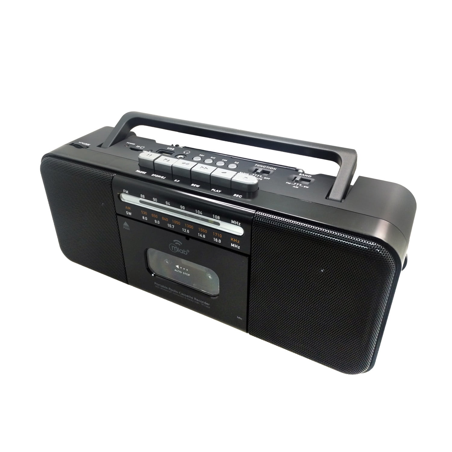 Radio Cassette Retro Recargable Mlab Cf-28 Bluetooth