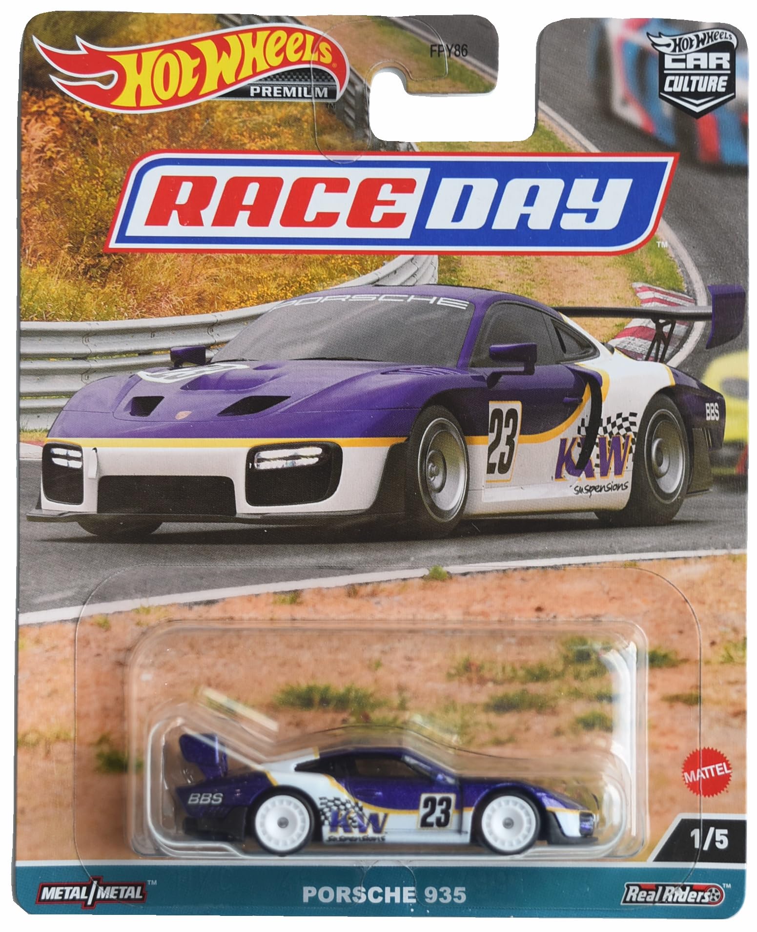Auto Fundido Hot Wheels Porsche 935 Race Day Premium 1/64
