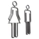 thumbnail image 3 of Señal inodoro para hombres y mujeres, señal símbolo inodoro para coración, tienda, parques, centro commerce business, Hot , Pta Plata, 3 of 5