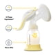 thumbnail image 3 of Extractor De Leche Manual Medela Harmony Con Colector De Silicona, 3 of 3