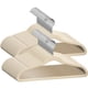 thumbnail image 1 of Perchas De Terciopelo 50 Premium Para Niños 36 Cm Antideslizantes Color Marfil, 1 of 8