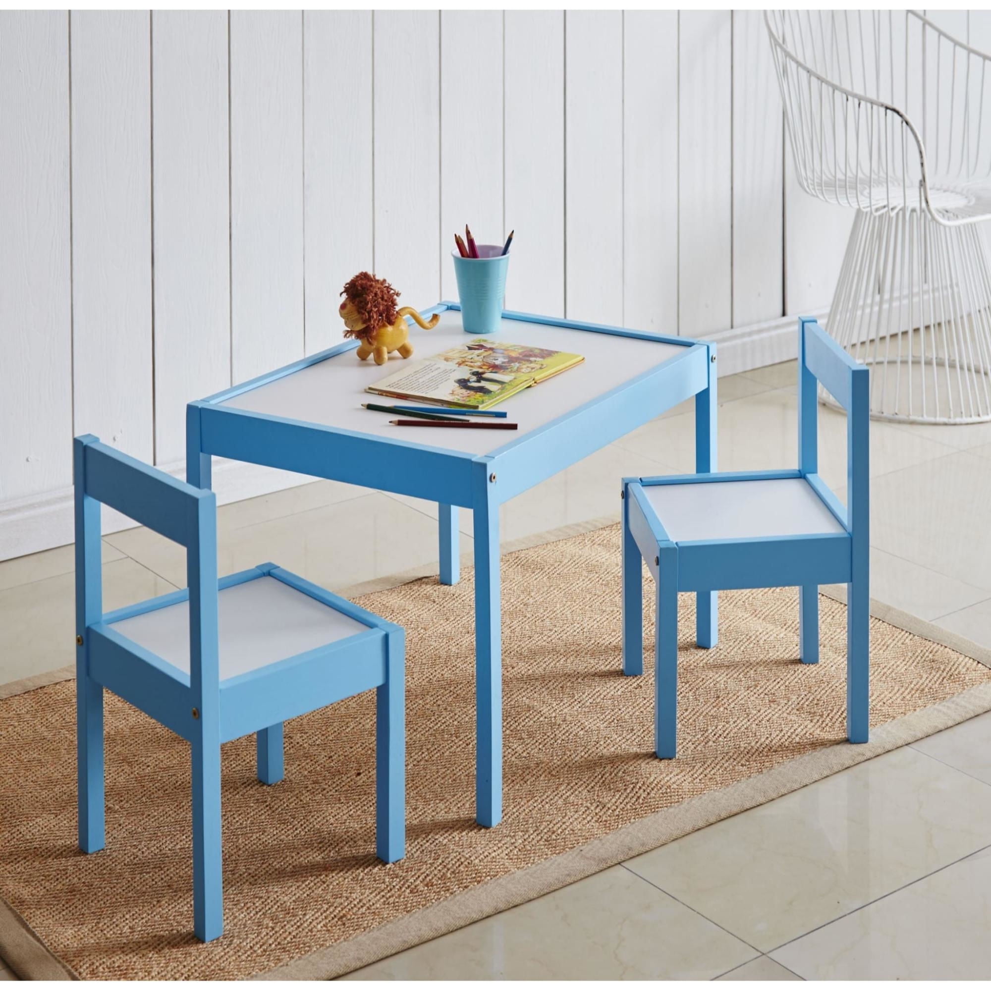 Mainstays Kids - Silla 2 Unidades + Mesa Niños Azul