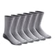 thumbnail image 1 of Calcetines de caña media Dickies Dri-Tech con control de humedad, gris, 6 pares, 1 of 5