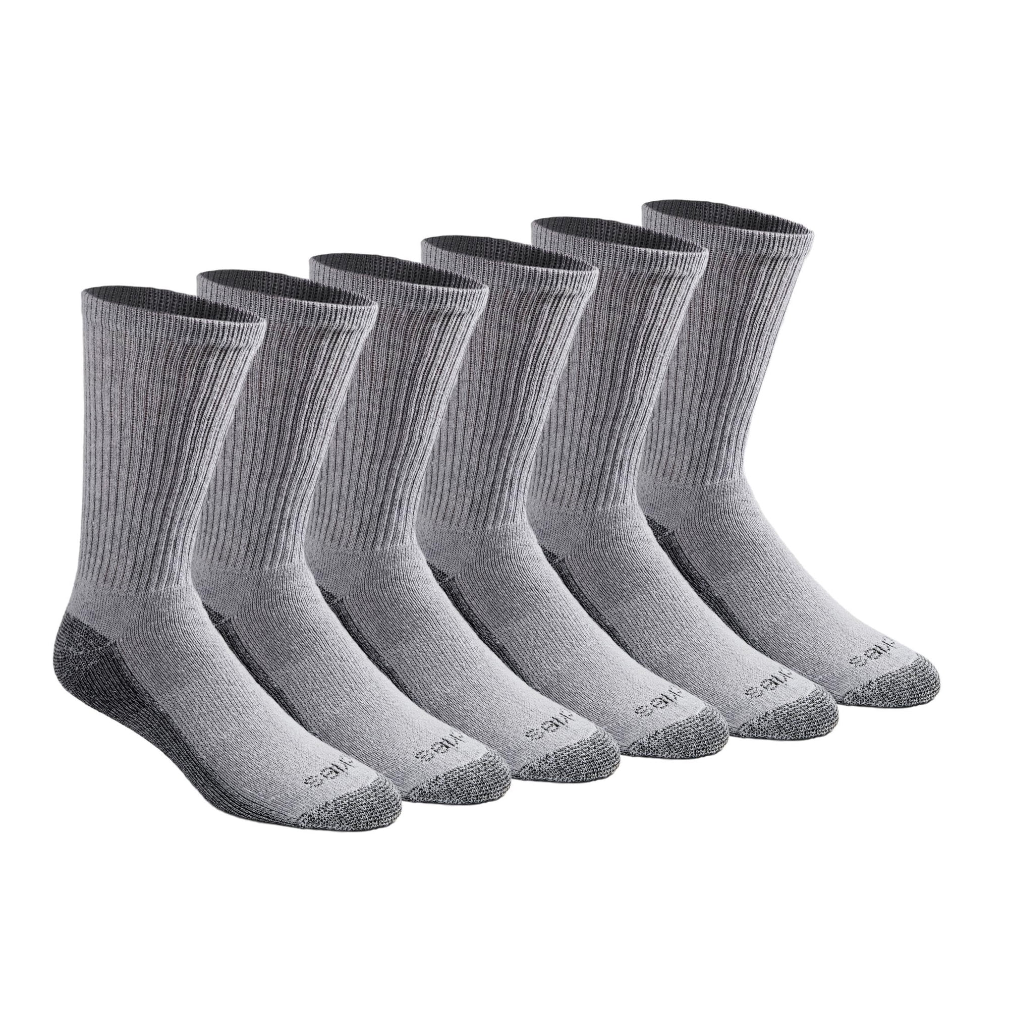 Calcetines De Caña Media Dickies Dri-tech Con Control De Humedad, Gris, 6 Pares