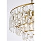 thumbnail image 5 of Lámpara Colgante Elegante Mila 51 cm Hierro Cristal Latón 120V, 5 of 8