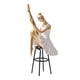 thumbnail image 1 of Estatua de estatuilla de , escultura de de Ballet moderna coleccionable, estatuilla de resina para decoración de estantería de sala , estilo A, 1 of 5