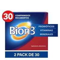 Bion 3 - Suplemento Vitaminas Minerales Y Probióticos 60 Comprimidos