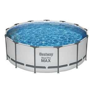 Piscina Bestway Redonda Steel Promax Filtro+Acces 3.96X1.22M Gris Tamano Unico