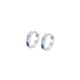 thumbnail image 1 of Aros LP3396-4/6 Lotus Silver Mujer Hoops, 1 of 2