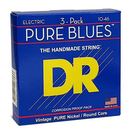 Cuerdas para guitarra eléctrica DR Strings Pure Blues Medium 10-46