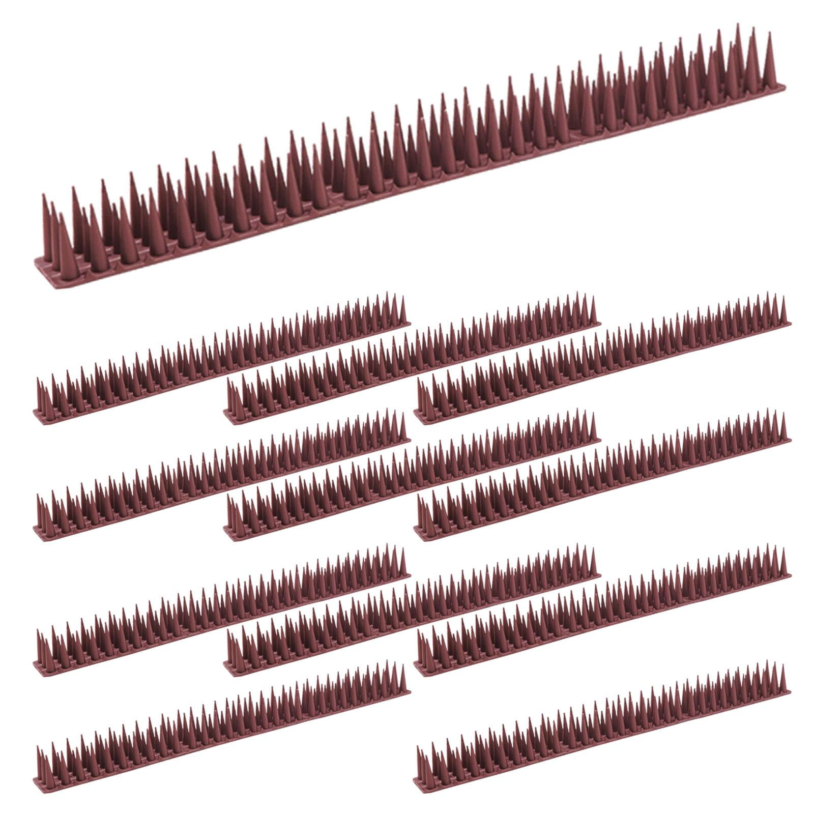 Ioensy - 12 Piezas De Púas Disuasorias Para Pájaros, Barandilla Y Techo, Púas Antiescalada A Prueba De Pájaros