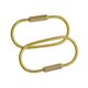 thumbnail image 1 of 2 unidades de latón durable tornillo de bloqueo llavero llavero creativo artesanía colgante anillo, 1 of 5