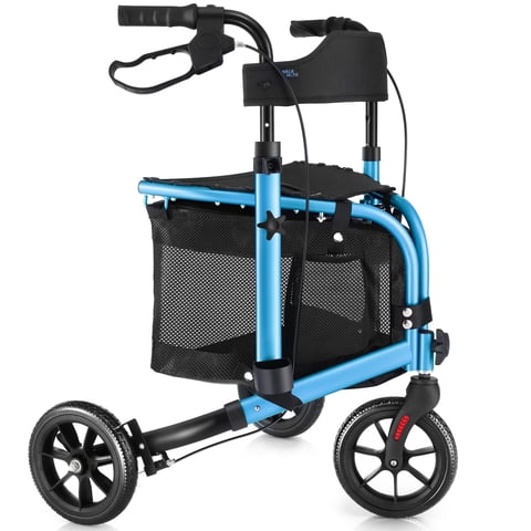 Andador Walk Mate De 3 Ruedas Con Asiento Para Personas Mayores Delgadas