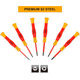 thumbnail image 2 of Set Desatornillador De Precision Aislado Ingco Vde 6 Piezas, 2 of 9