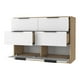 thumbnail image 2 of Comoda 4 Cajones 2 Puertas Fm-003c - Cafe Claro Y Blanco, 2 of 7